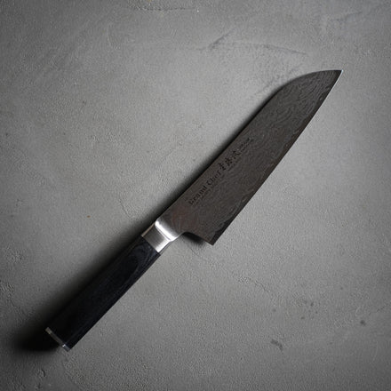 三徳包丁 180mm ダマスカス模様 グランドシェフ青海波 | 堺孝行 日本製