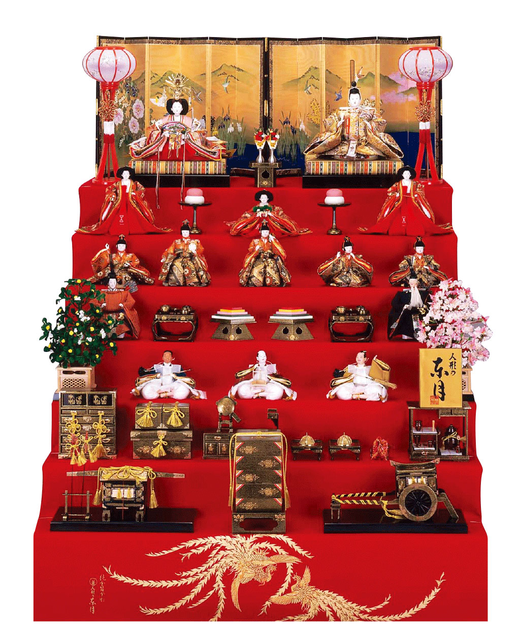 七段飾り - 人形の東月