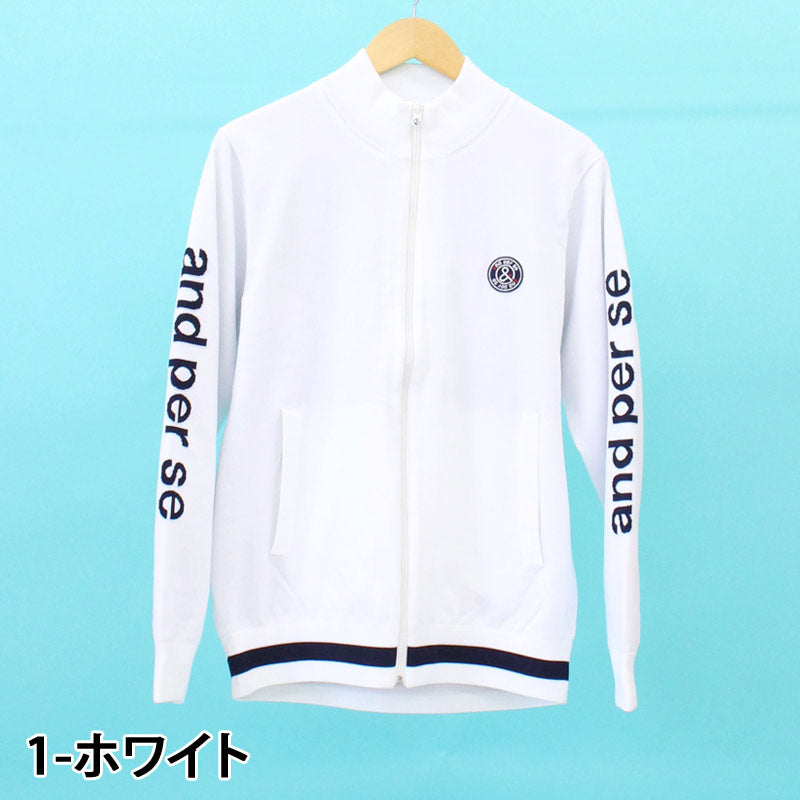 and per se アンパスィ ゴルフウェア メンズ ニットブルゾン セーター