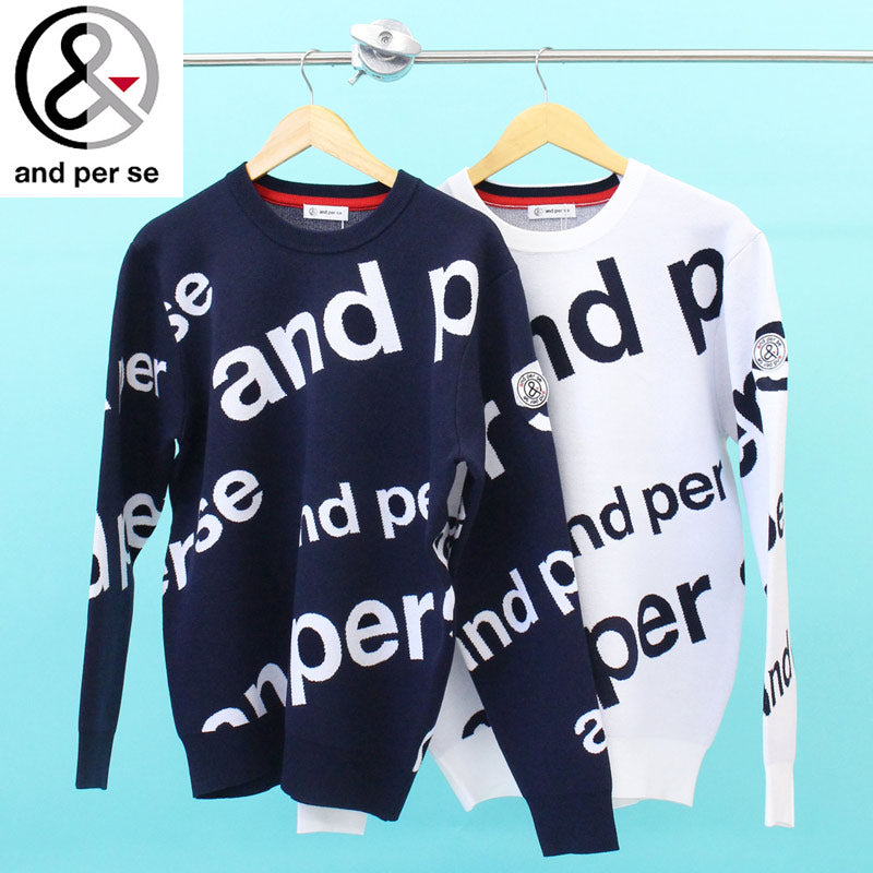 and per se アンパスィ ゴルフウェア メンズ ニットセーター トップス