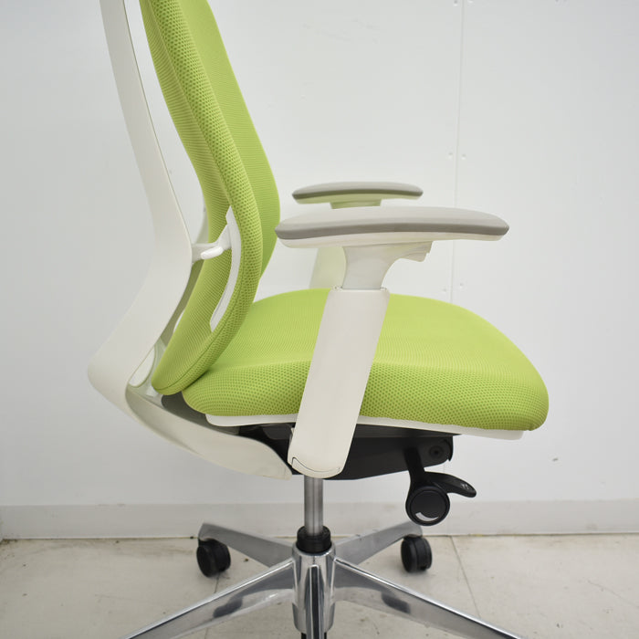 中古】オカムラ シルフィー ハイバック 可動肘 バックカーブアジャスト