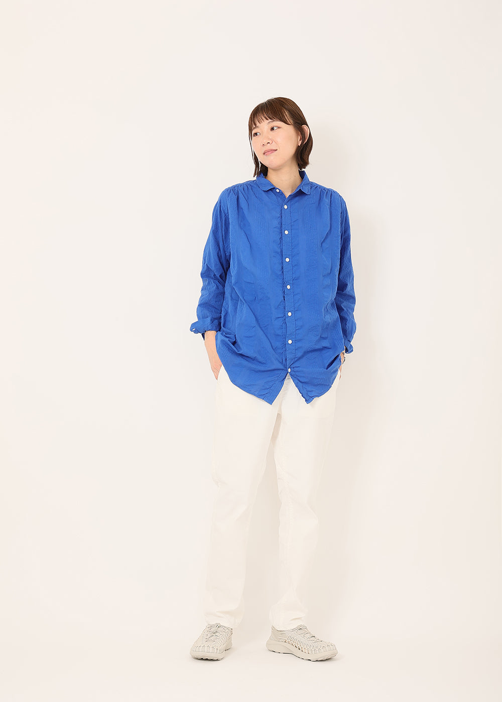 ワイドストライプシャツ│to touch