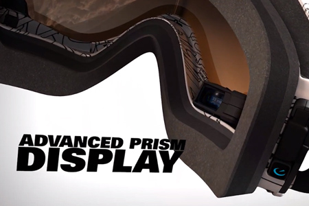 オークリー、iPhoneと連携するディスプレイ付きスキーゴーグル「Oakley