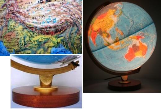 楽天市場】リプルーグル リビングストン型 地球儀（日本語版）/照明付