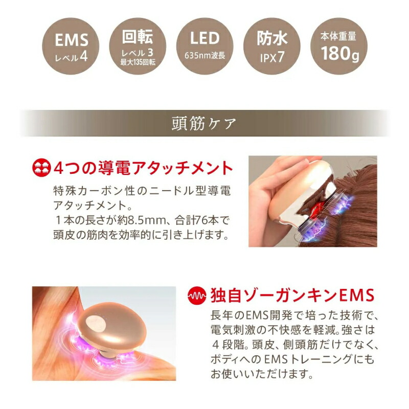 楽天市場】【正規品】 ゾーガンキンスカルプ EMS ヘッドスパ ZOGANKIN