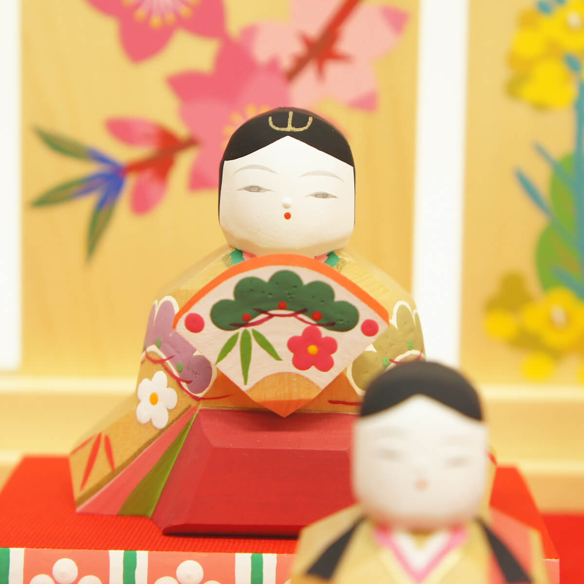 楽天市場】雛人形 コンパクト 伊予一刀彫 伊予一刀彫 伊予比奈 うらら