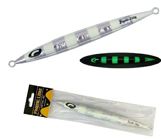 楽天市場】爆釣リアルジグスリム メタルジグ ジギング 100g 150g 200g