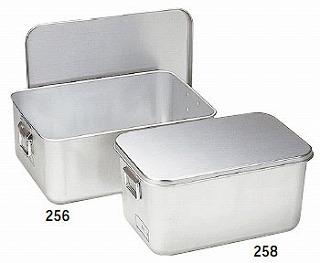 楽天市場】【終売】アルマイト プレス製給食用パン箱(蓋付) 258 45個入