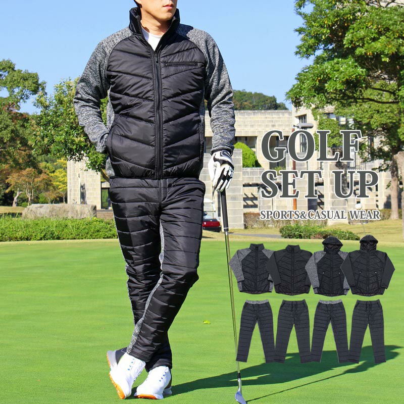 楽天市場】送料無料 セットアップ ゴルフウェア メンズ 上下セット