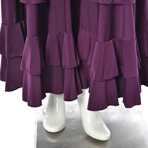 楽天市場】完売中1 フラメンコ スカート ファルダ ネイビー フリル