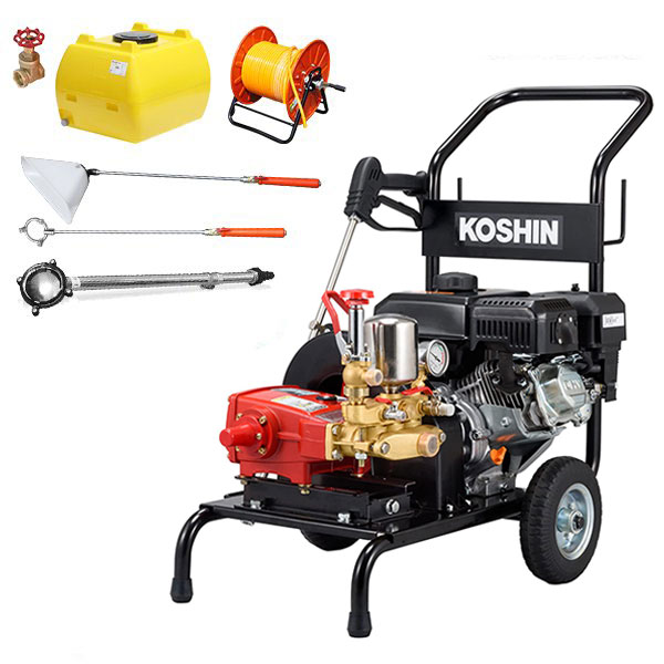 楽天市場】工進 4馬力エンジン付き3連動噴 オールセット (300L防除