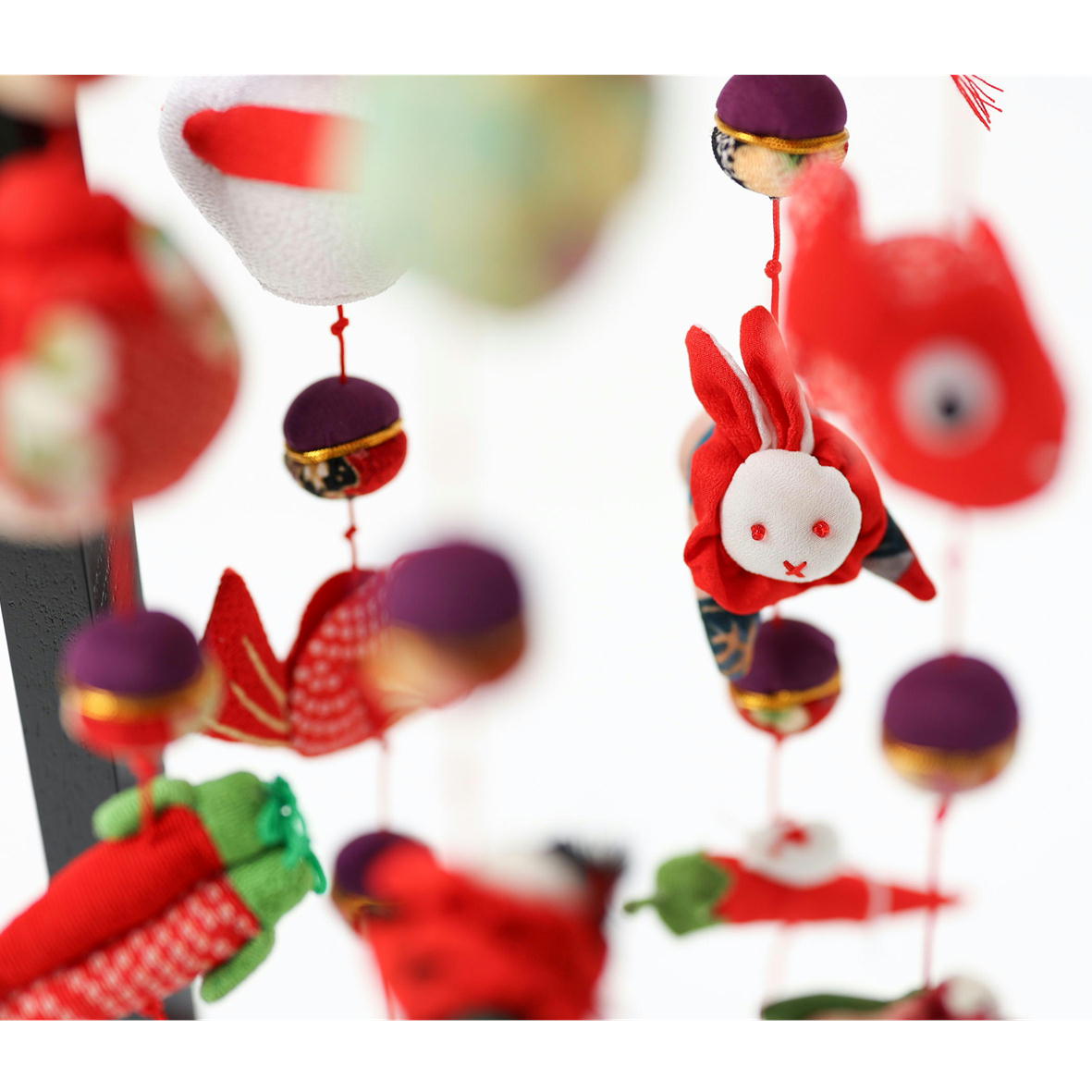 楽天市場】吊るし飾り つるし雛 つるし飾り さげもん 【5連 紫音