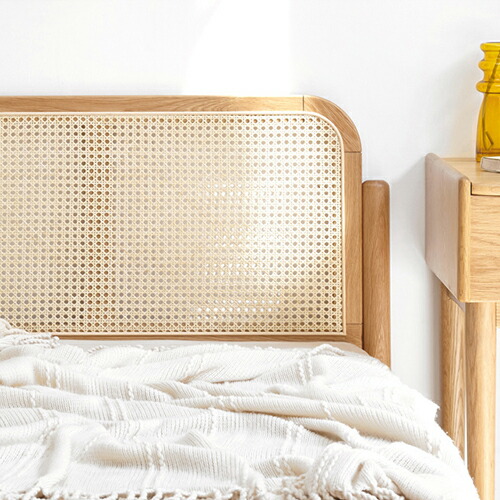 楽天市場】ベッド 籐編み ラタン ベッドフレーム 籐製 すのこベッド