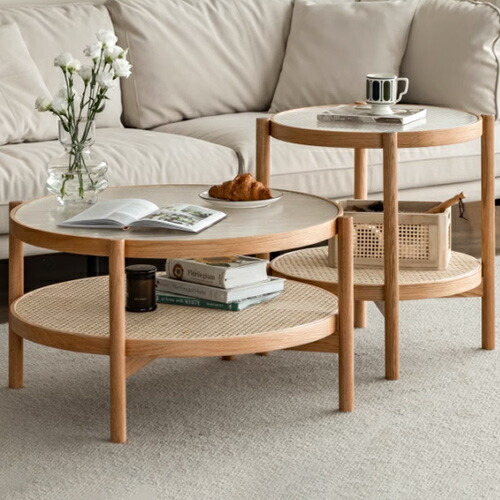 楽天市場】ネストテーブル 2点セット ローテーブル リビングテーブル