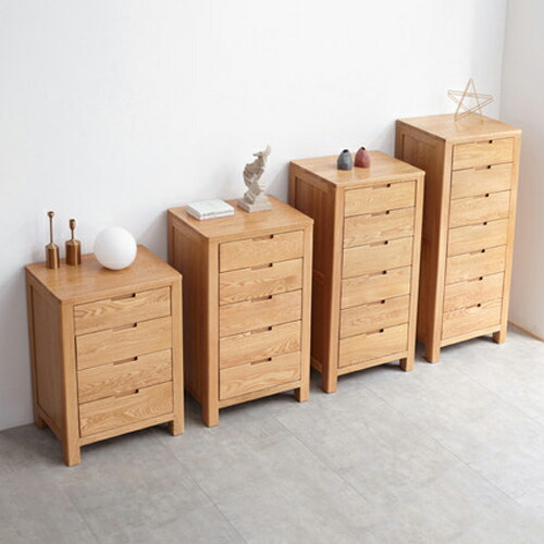 楽天市場】タンス 幅60cm 木製 オーク材 無垢材 キャビネット 引出し4