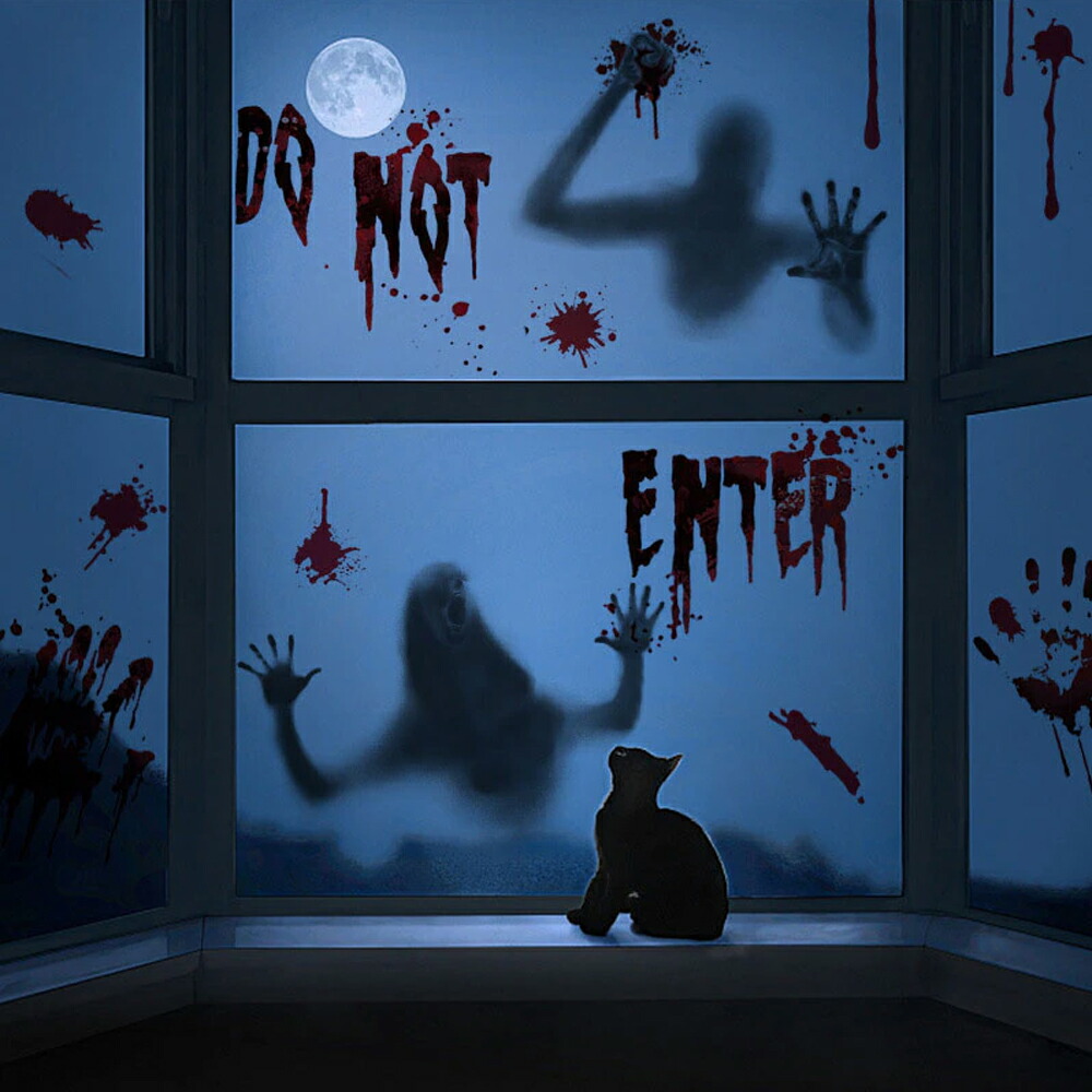 楽天市場】3Dウォールステッカー 血液 血しぶき 壁を叩く人間 壁ドン