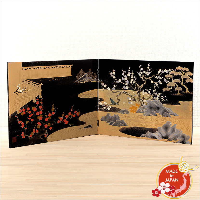楽天市場】【楽天SS協賛☆3/11迄全品ポイント3倍！】会津塗 蒔絵屏風