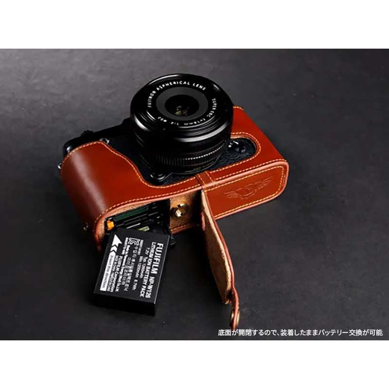 楽天市場】FUJIFILM X-E2 X-E1 用 レザー ケース Brown ブラウン TP