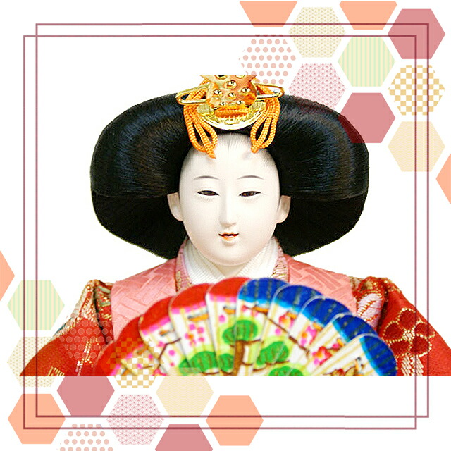 楽天市場】雛人形 吉徳大光 ガラスケース飾り 七人 三人官女 右大臣