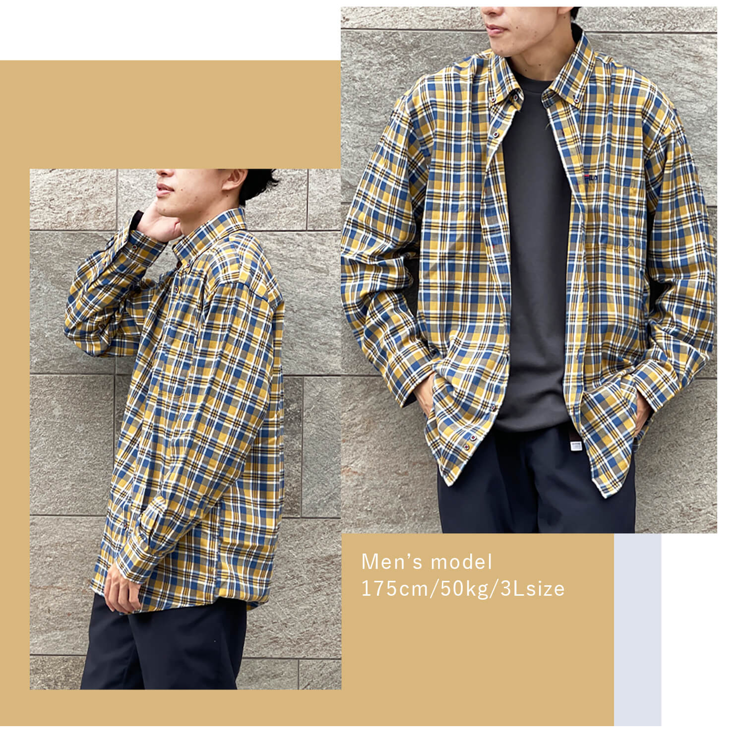 楽天市場】【在庫処分!】 フィラ シャツ メンズ チェックシャツ 長袖