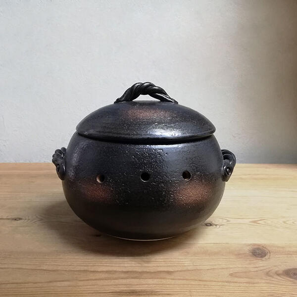 楽天市場】【在庫品】 stk 萬古焼 焼いも鍋 土鍋 焼石付き ＜中サイズ