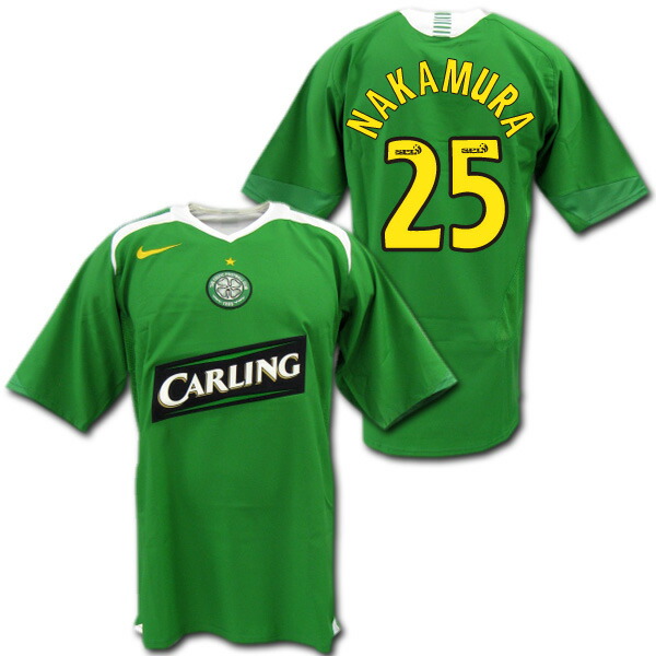楽天市場】セルティック 選手用 05/06 アウェイ(緑) #25 NAKAMURA 中村