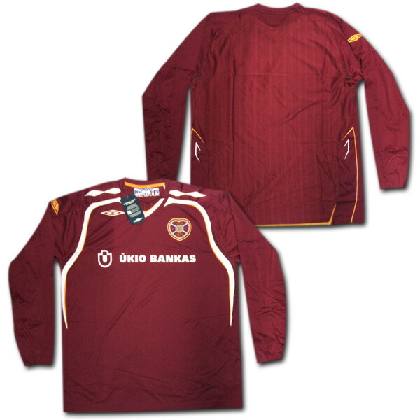 楽天市場】07/08 ハート・オブ・ミドロシアン ホーム (エンジ) 長袖