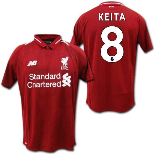 楽天市場】18/19 リバプール ホーム（赤） ＃8 KEITA ナビ・ケイタ