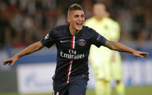 楽天市場】14/15 PSG パリサンジェルマン ホーム（紺） #24 VERRATTI