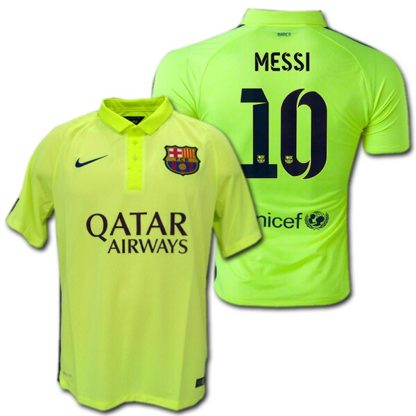 楽天市場】【ネームナンバー無料】FCバルセロナ 14/15 3rd（蛍光黄色