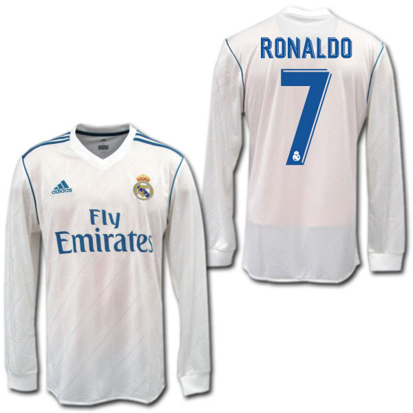 楽天市場】【送料無料】レアルマドリード 17/18 ホーム 長袖 ＃7
