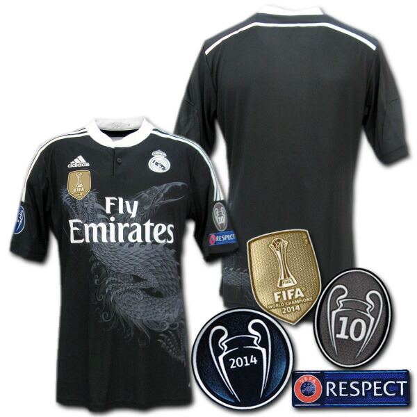 楽天市場】【CLフルパッチ仕様】 レアルマドリード 14/15 3rd（黒
