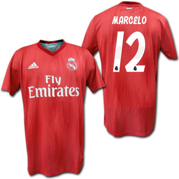 楽天市場】【CL仕様】レアルマドリード 18/19 サード（赤） ＃12