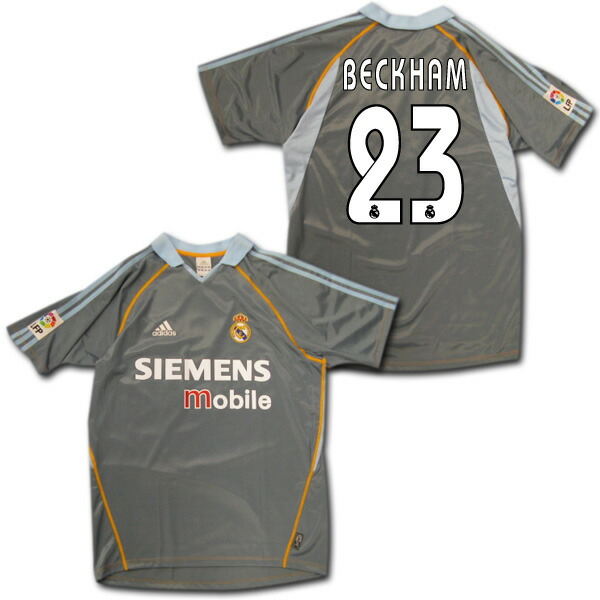 楽天市場】03/04 レアル・マドリード サード(グレー) ＃23 BECKHAM