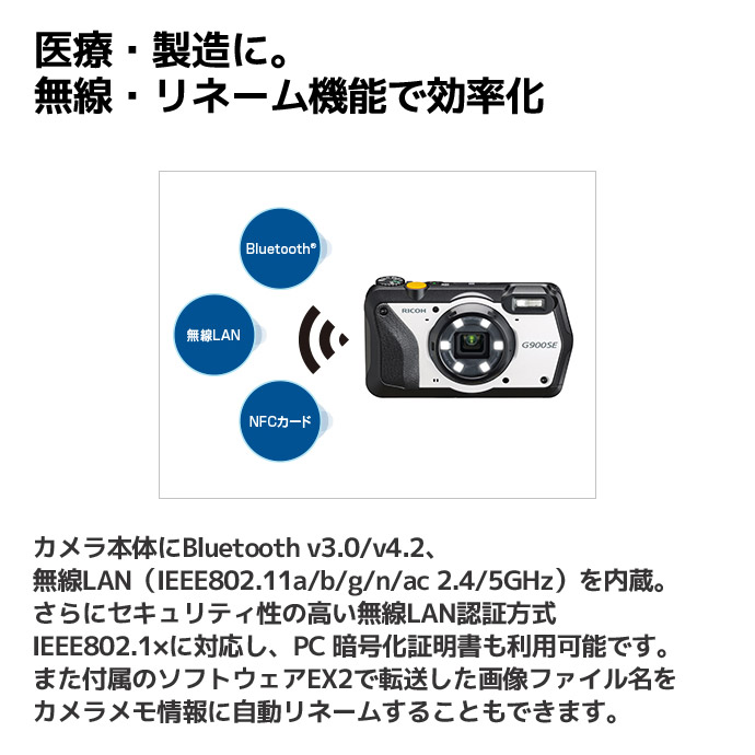 楽天市場】デジタルカメラ RICOH G900SE 防水・防塵・業務用 G900の