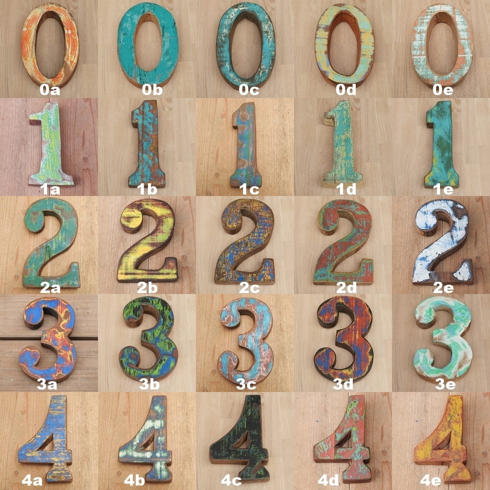 楽天市場】木製 数字 アルファベット 切り文字 オブジェ 『01234』 高