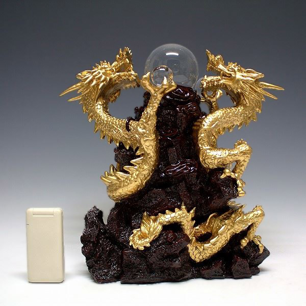 楽天市場】風水龍 置物 双龍（大）34cm 山水龍 グッズ アイテム : 龍祥本舗