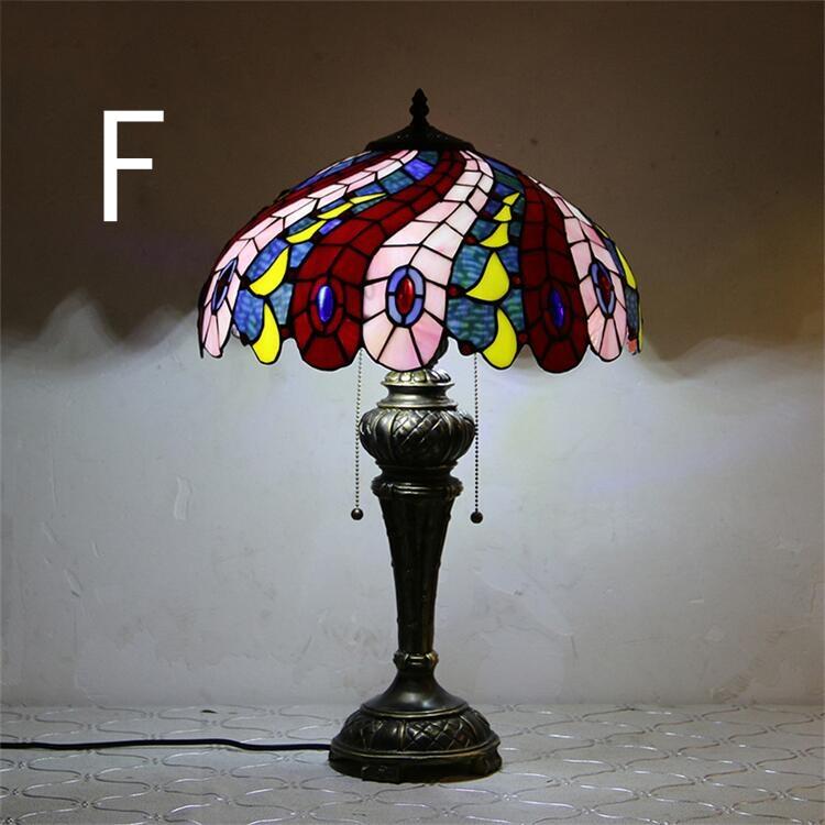 楽天市場】40*63CM トンボ柄 6タイプ展開 ステンドグラスランプ