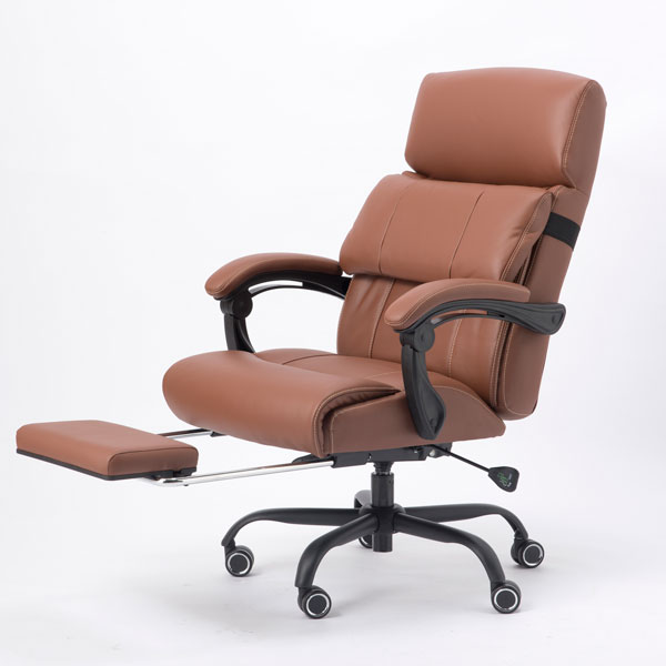 楽天市場】オフィスチェア 本革 レザー ロッキング 肘付き