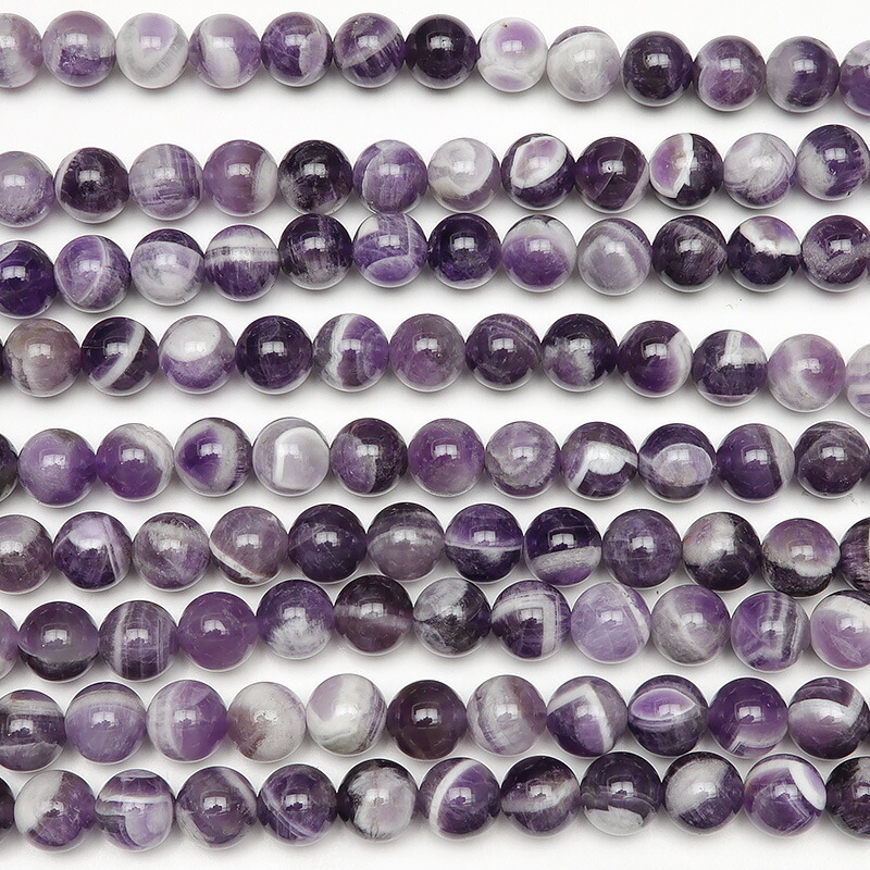 楽天市場】ファントムアメジスト 丸玉 8mm【1連販売】▽ ケープ