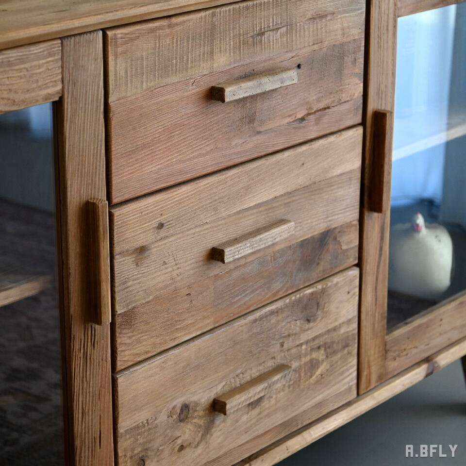 楽天市場】サイドボード 棚 古材 キャビネット 飾り棚 用箪笥 引き出し