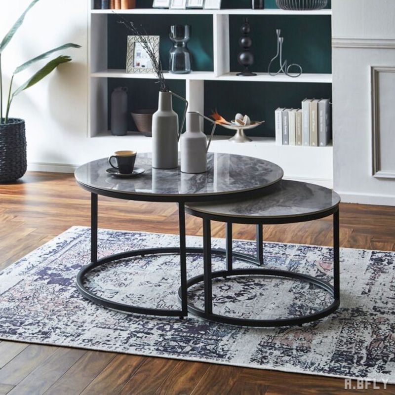 楽天市場】ネストテーブル モダンデザイン セラミック天板 セラミック