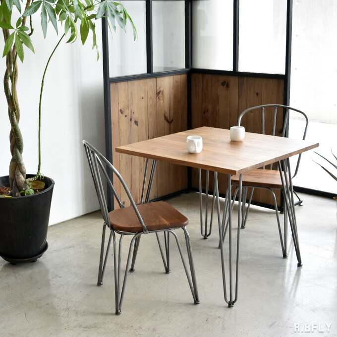 楽天市場】【3点セット】エルム無垢材 ダイニング3点セット 二人掛け