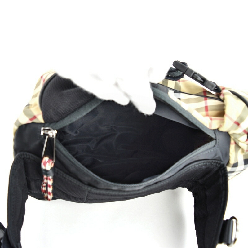 楽天市場】バーバリー ボディバッグ ノバチェック ベージュ×ブラック
