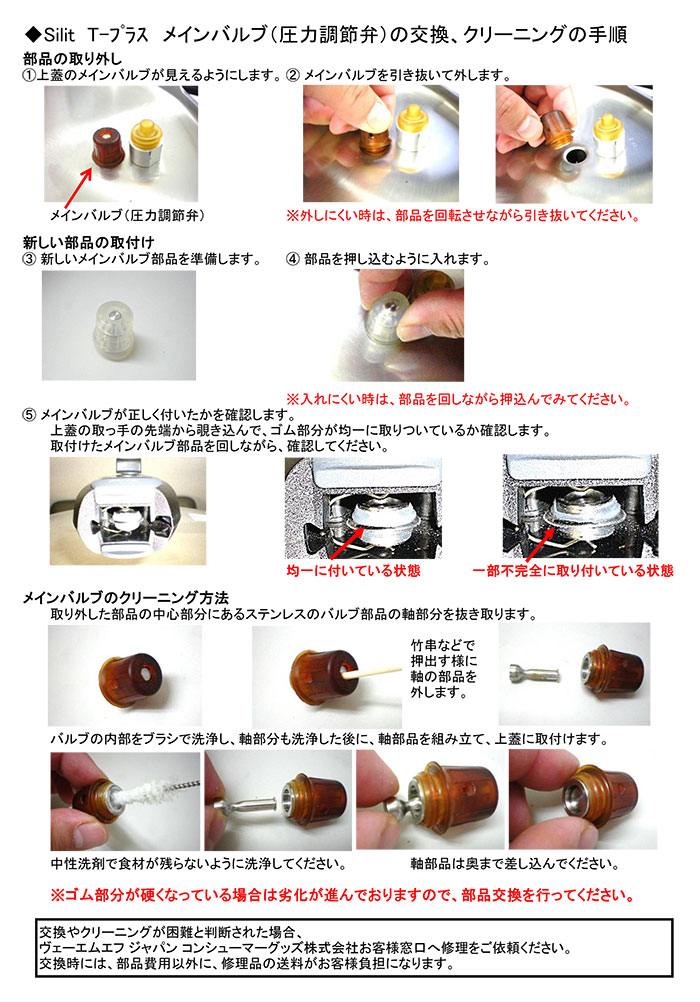 楽天市場】シリット シラルガン tプラス圧力鍋パーツ メインバルブ