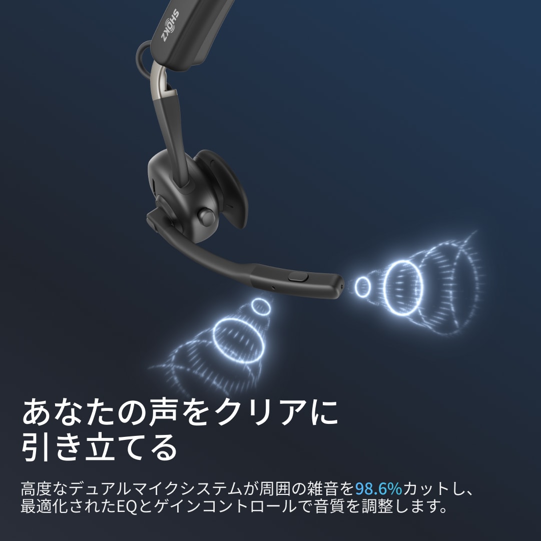楽天市場】【公式】Shokz OpenMeet 骨伝導ヘッドセット ワイヤレス