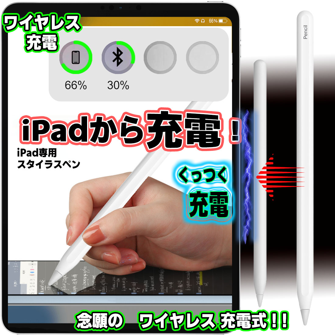 楽天市場】＼楽天ランキング1位／ ipad スタイラスペン [ 吸着充電