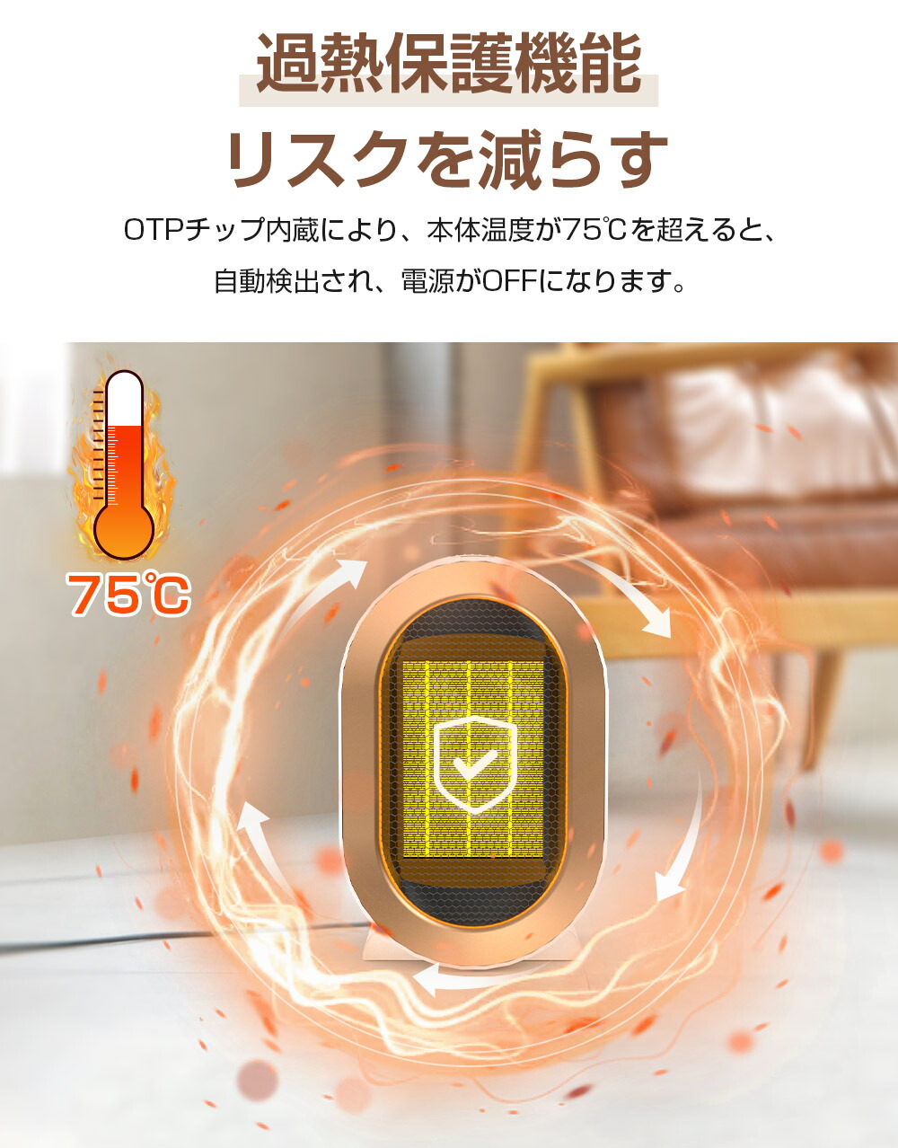 楽天市場】セラミックヒーター 小型 ファンヒーター セラミック ファン