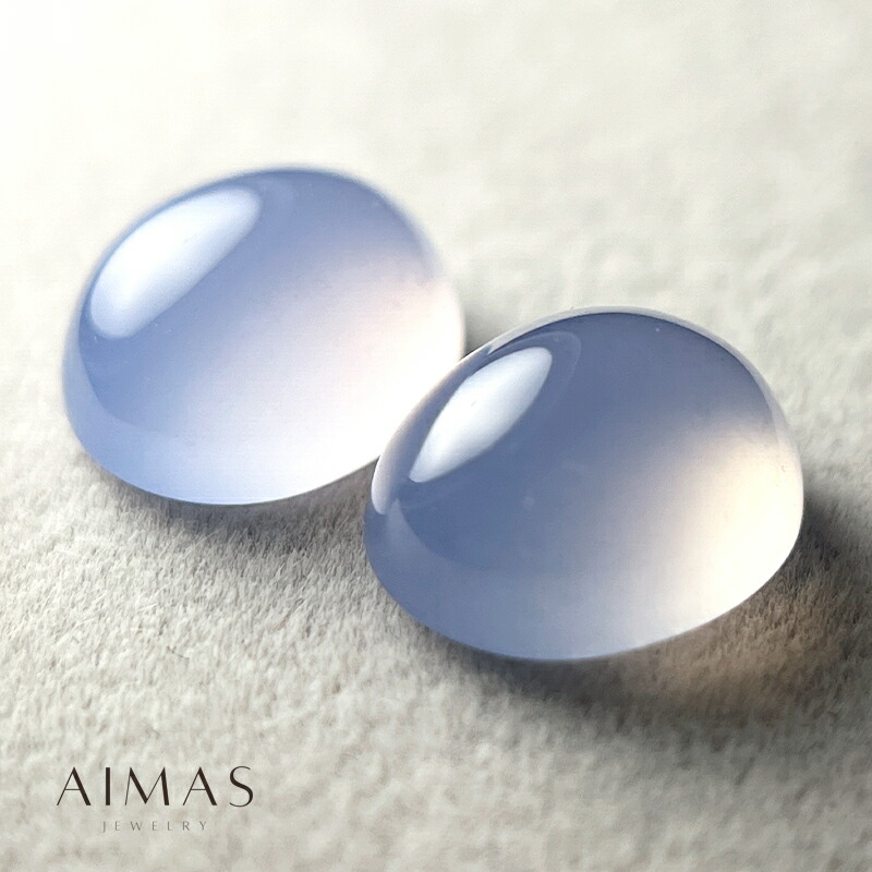 楽天市場】【ｾｰﾙ】【2点セット】 ブルーカルセドニー 計6.16ct ルース
