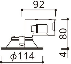 楽天市場】OD261913R 調光対応ダウンライト (φ100・白熱灯60Wクラス